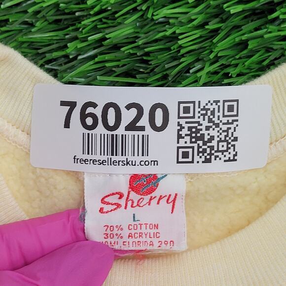 Vintage Denver Raglan Sweatshirt Womens M/L 19x23 Beige USA - Picture 10 of 15